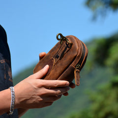  Mens Leather Belt Bag Leather Belt Pouch - iwalletsmen