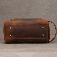 Brown Leather Toiletry Bag Men's Leather Toiletry Bag - iwalletsmen