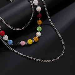 Colorful Beaded Wallet Chain Ball Wallet Chain - iChainWallets