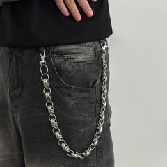 Skull Biker Wallet Chain - iChainWallets