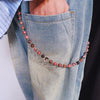 Brown Bead Wallet Chain