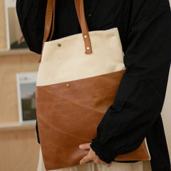 Canvas Leather Handbags Womens