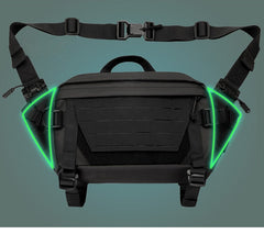 Sling Bag for Big Man - Zipper Detail