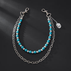 Beaded Wallet Chain Mens Ball Wallet Chain - iChainWallets