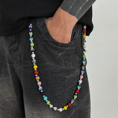 Colorful Beaded Pants Chain 