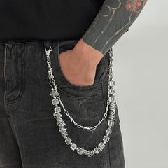 Double Wallet Chain Beaded Wallet Chain for Men - iChainWallets