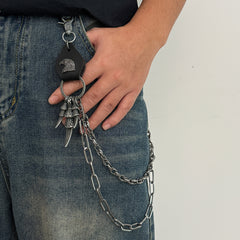 Eagle Wallet Chain Mens Double Wallet Chain Cool Wallet Chain