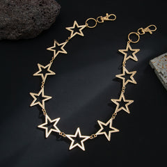 Gold Star Pants Chain Star Ball Wallet Chain Mens Stars Biker Wallet Chain - iChainWallets