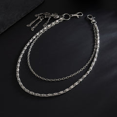 Skull Wallet Chain Cool Wallet Chain Double Wallet Chain - iChainWallets