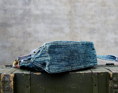 Blue Denim Vertical Tote Shoulder Bag - Feltify