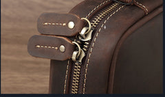 Leather Mini Briefcase ipad Mini Briefcase for Men Mini Briefcase Bag Leather - iwalletsmen