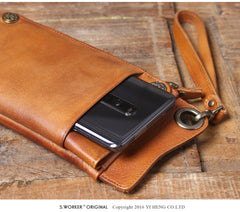 phone and wallet wristlet Cool Leather Wristlet Wallet Mens Leather Long Wallet Phone Wallet Wristlet Biker Chain Wallet