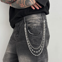 Triple Wallet Chain 3 Layers Biker Wallet Chain - iChainWallets