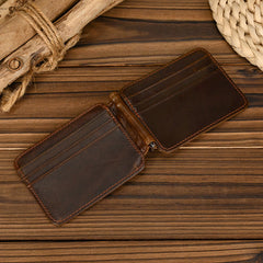 Bifold Leather Wallet with Money Clip Mens Bifold Wallets with Money Clip - iwalletsmen