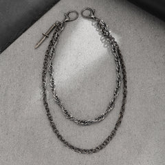 Mens Double Wallet Chain Cool Wallet Chain - iChainWallets