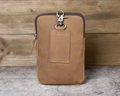 Belt Clip On Pouch Mens Belt Pouch Leather Belt Phone Pouch Leather Phone Belt Pouch - iwalletsmen