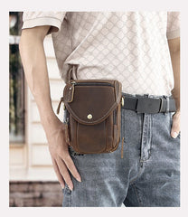 Leather Phone Belt Pouch 