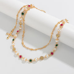 Pearl Wallet Chain for Women Gold Wallet Chain Womens Wallet Chain - iChainWallets