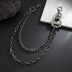 Biker Wallet Chains with Thorn - iChainWallets