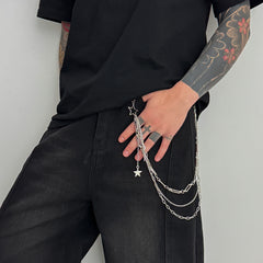 Star Wallet Chain Womens Biker Wallet Chain - iChainWallets
