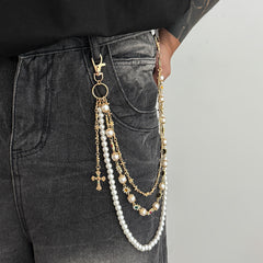Pearl Wallet Chain for Men 