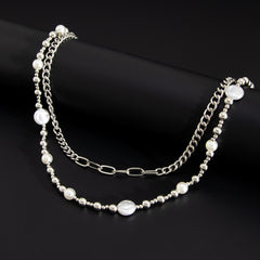 Double Wallet Chain Pearl Wallet Chain Beaded Wallet Chain Womens  - iChainWallets