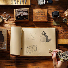 Brown Leather Bound Sketchbook A5 Leather Sketchbook Leather Bound Journal - iwalletsmen
