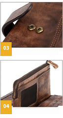 Leather Wallet with Buckle for Men - iwalletsmen