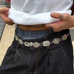 Floral Gold Chain Belt for Men - iChainWallets