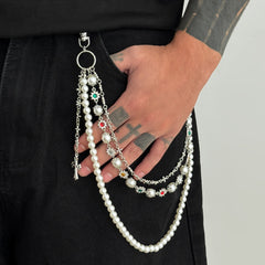 Pearl Wallet Chain for Men 