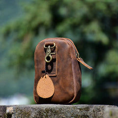 Small Pouch Bag for Men Cell Phone Belt Holster Mens Leather Belt Bag Leather Belt Pouch - iwalletsmen