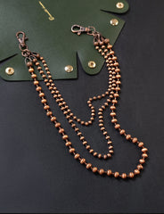 Ball Wallet Chain Triple Wallet Chain Beaded Wallet Chain Long Wallet Chain - iChainWallets