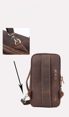 Genuine Leather Mens Sling Bag