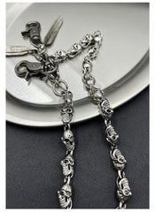 Long Wallet Skull Chain 