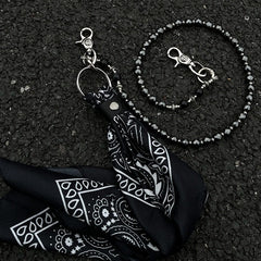 Black Long Ball Wallet Chain - iChainWallets