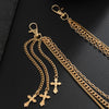 Cross Wallet Chain Gold Wallet Chain 