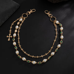 Women Double Wallet Chain with Cross - iChainWallets