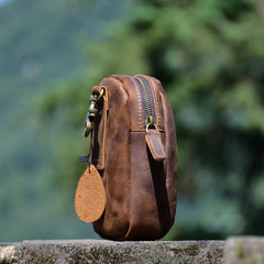 Small Pouch Bag for Men Cell Phone Belt Holster Mens Leather Belt Bag Leather Belt Pouch - iwalletsmen