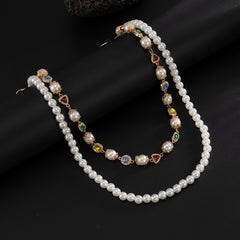 Pearl Wallet Chain Womens Gem Wallet Chain - iChainWallets