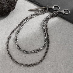 Mens Double Wallet Chain Cool Wallet Chain - iChainWallets
