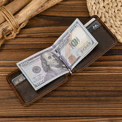 Bifold Leather Wallet with Money Clip Mens Bifold Wallets with Money Clip - iwalletsmen