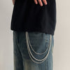 Mens Triple Wallet Chain Beaded Wallet Chain - iChainWallets