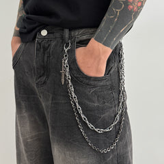 Dagger Wallet Chain Mens Cool Wallet Chain - iChainWallets
