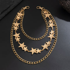 Triple Wallet Chain Star Pants Chain 