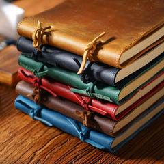 Leather Bound Sketchbook A5 Leather Sketchbook Leather Bound Journal - iwalletsmen