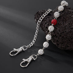 Light Blue Beaded Pants Chain Diamond Pants Chain for Women - iChainWallets