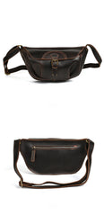 Brown Leather Sling Pack for Men - iwalletsmen