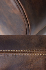 Leather Cylinder Shoulder Bag Mens Barrel Crossbody Bag Leather Barrel Bags for Men - iwalletsmen