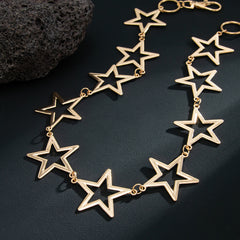 Gold Star Pants Chain Star Ball Wallet Chain 