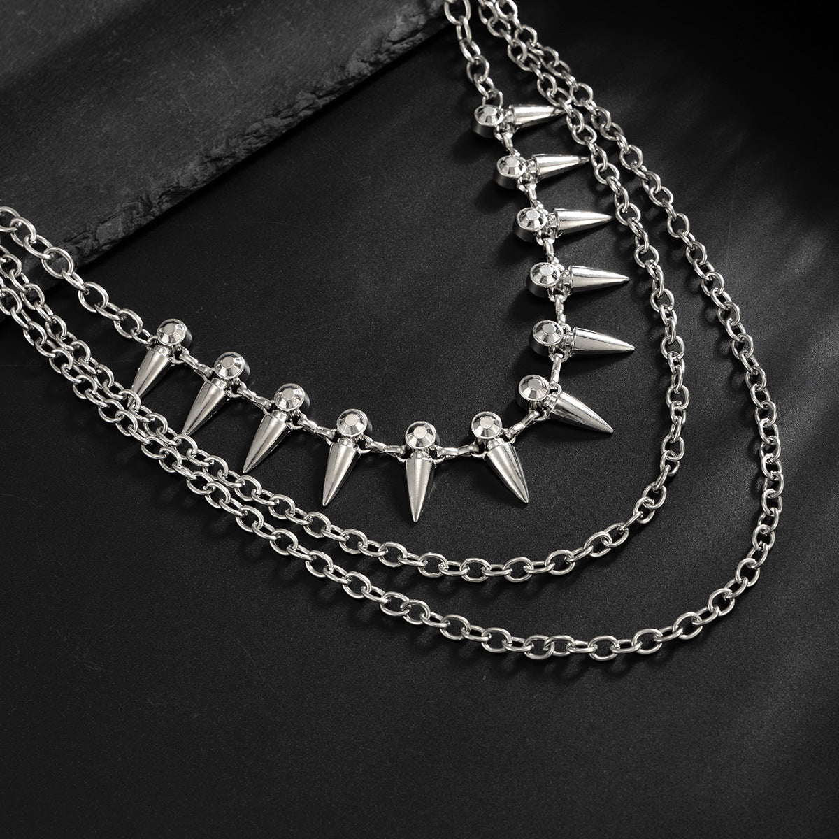 Rivets Pants Chain 3 Chains Biker Wallet Chain Triple Wallet Chain - iChainWallets